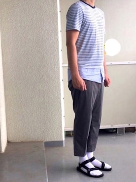 全身ユニクロおじさんさん（メンズ・177cm）の夏コーディネート