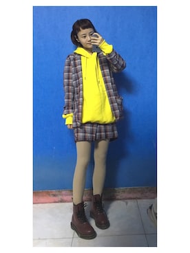 「I AM I BOYGAL（アイアムアイボイガル）のアイテム」を使った、闲鱼@shixin1993さん（レディース・164cm）の秋コーディネート