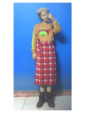 闲鱼@shixin1993さん(レディース・164cm)の冬コーディネート