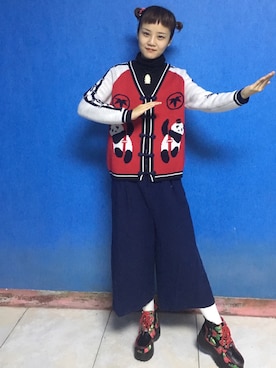 闲鱼@shixin1993さん（レディース・164cm）の冬コーディネート