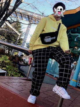 「Octopus（オクトパス）のアイテム（パンツ）」を使った、ちゅんさん（メンズ・173cm）の秋コーディネート