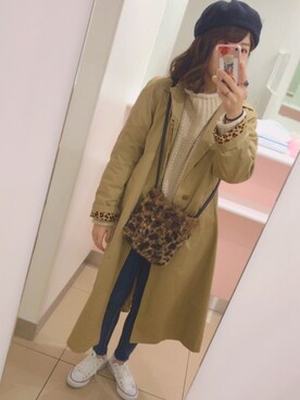 「Chuu」｜「アイテム（その他アウター）」を使った、ｈａｒｕさん（レディース・161cm）の冬コーディネート