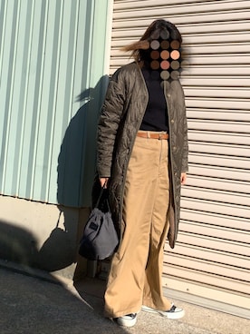 「MidiUmi（ミディウミ）のアイテム（その他アウター）」を使った、mijinko79さん（レディース・151cm）の秋コーディネート