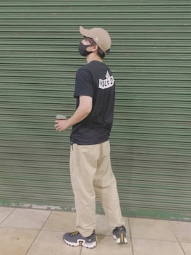 「VOLCOM」｜「アイテム（帽子）」を使った、ほぼ　よしきさん（メンズ・178cm）の夏コーディネート