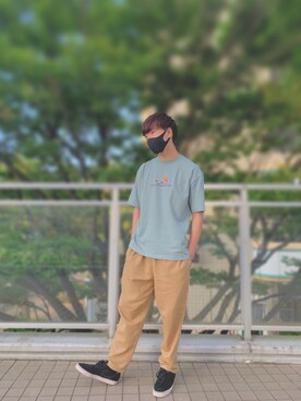 「ES（エス）のアイテム」を使った、ほぼ　よしきさん（メンズ・178cm）の夏コーディネート