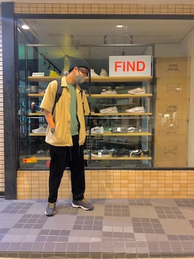 「ELEMENT（エレメント）のアイテム（パンツ）」を使った、ほぼ　よしきさん（メンズ・178cm）の秋コーディネート