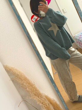 「CONVERSE TOKYO（コンバーストウキョウ）のアイテム（パンツ）」を使った、たぬきさん（レディース・153cm）の秋コーディネート