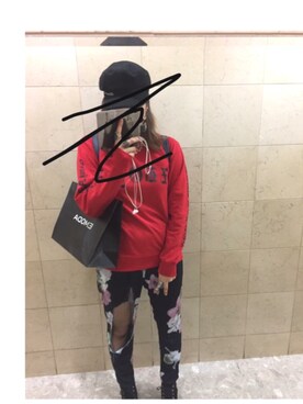 「オルチャンファッション」｜「アイテム（ハンチング/ベレー帽）」を使った、🌹Rik🅰<리카>🌹さん（レディース・173cm）の冬コーディネート
