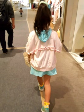 「EARTHMAGIC（アースマジック）のアイテム」を使った、R.R.Rさん（キッズ・127cm）の春コーディネート