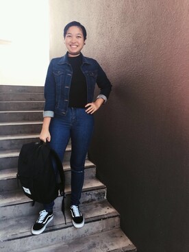 「Factorie（ファクトリエ）のアイテム」を使った、desierniさん（レディース・167cm）の冬コーディネート