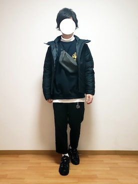 「LIDNM（リドム）のアイテム（財布/小物）」を使った、Uさん（メンズ・165cm）の冬コーディネート