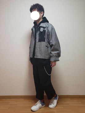 「RAGEBLUE（レイジブルー）のアイテム（ウォレットチェーン）」を使った、Uさん（メンズ・165cm）の冬コーディネート