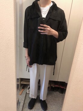 「KUUUPY」｜「アイテム（スリッポン）」を使った、琥太朗さん（メンズ・178cm）の春コーディネート