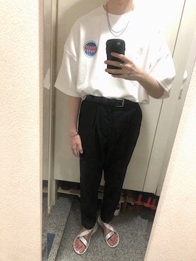 「G.O.C」｜「アイテム（パンツ）」を使った、琥太朗さん（メンズ・178cm）の夏コーディネート