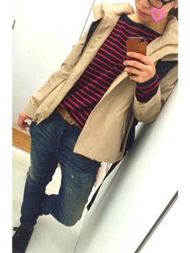 「ドラフトアングリッド」｜「アイテム（ジャケット/アウター）」を使った、ashley joyさん（レディース・155cm）の冬コーディネート