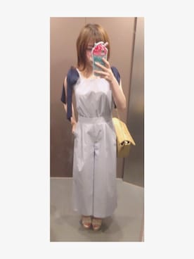 「31 Sons de mode（トランテアン　ソン　ドゥ　モード）のアイテム（オールインワン・サロペット）」を使った、airi さん（レディース・146cm）の夏コーディネート