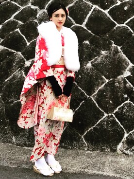 「新年一発目」｜「アイテム（ワンピース/ドレス）」を使った、りりか凜凜花🌸さん（レディース・162cm）の冬コーディネート
