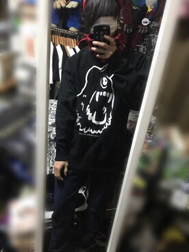 「ROLLING CRADLE（ローリングクレイドル）のアイテム（スウェット）」を使った、すんさん（メンズ・168cm）の冬コーディネート