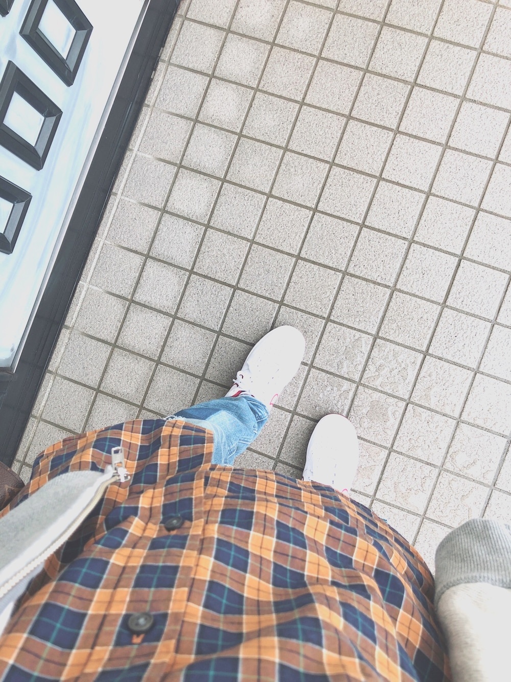 「ユニクロ、NIKE」｜「NIKEのアイテム（スニーカー、ホワイト系）」を使った、たむちゅーさん（レディース・157cm）の夏コーディネートの1枚目の写真