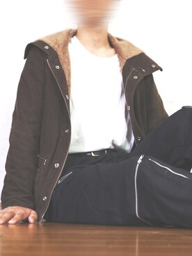 「UNDERCOVER（アンダーカバー）のアイテム（ブルゾン）」を使った、Orioさん（メンズ・175cm）の秋コーディネート