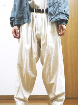 「YANTOR（ヤントル）のアイテム（パンツ）」を使った、Orioさん（メンズ・175cm）の秋コーディネート