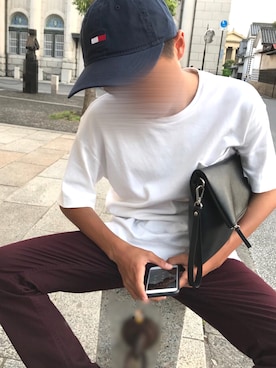 「TOMMY（トミー）のアイテム（帽子）」を使った、むぅーさんさん（メンズ・165cm）の冬コーディネート