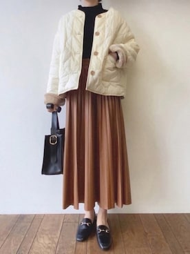 「BLUEEAST（ブルーイースト）のアイテム（ブルゾン）」を使った、BLUEEASTさん（レディース・160cm）の秋コーディネート