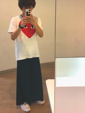 「UNDERCOVER（アンダーカバー）のアイテム（PC・スマホグッズ/家電）」を使った、まゆげりーたさん（メンズ・165cm）の春コーディネート