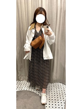 「Steven Alan（スティーブンアラン）のアイテム（ブルゾン）」を使った、sさん（レディース・155cm）の春コーディネート