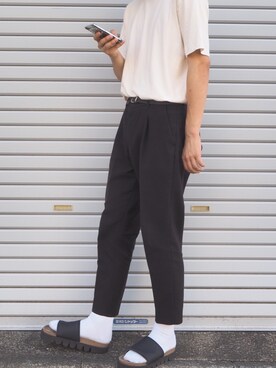 「14+（イチヨンプラス）のアイテム（トップス）」を使った、じょーさん（メンズ・175cm）の夏コーディネート