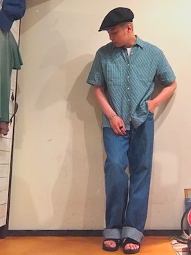 「TRIOP （トリオプ）のアイテム」を使った、Nobataさん（メンズ・180cm）の夏コーディネート