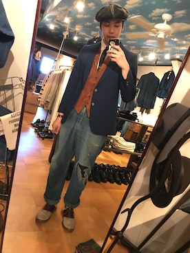 「Yves Saint Laurent（イヴサンローラン）のアイテム（テーラードジャケット）」を使った、Nobataさん（メンズ・180cm）の秋コーディネート
