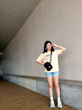「o!oi（オアイオアイ）のアイテム」を使った、ps.萱さん（レディース・163cm）の夏コーディネート