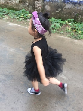 「VINTAGE（ヴィンテージ）のアイテム（ヘアバンド）」を使った、初九さん（レディース・155cm）の夏コーディネート