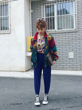 「アイテム（ブルゾン）」を使った、初九さん（レディース・155cm・30代）の春コーディネート