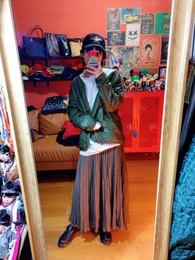 「アイテム（ブーティ）」を使った、初九さん（レディース・155cm・30代）の春コーディネート