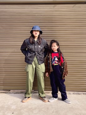 「アイテム（ブルゾン）」を使った、初九さん（レディース・155cm・30代）の冬コーディネート