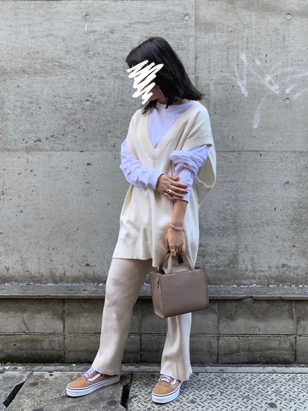 BEAUTY＆YOUTH　ダブルフェイスVネックベスト BEAUTY&YOUTH UNITED ARROWS（ビューティーアンドユース