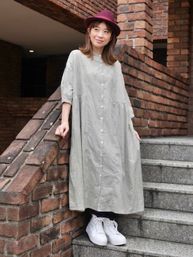 「OldSUmmer（オールドサマー）のアイテム（帽子）」を使った、OldSUmmerさん（レディース・160cm）の秋コーディネート
