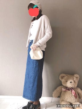 「秋のマイ旬スタイル」｜「アイテム（ハンチング/ベレー帽）」を使った、p-sukeさん（レディース・164cm）の秋コーディネート