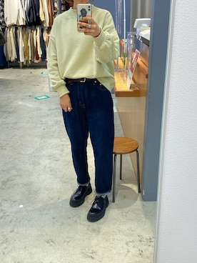 「AMERICAN HOLIC」｜「アイテム（スウェット）」を使った、yuiさん（レディース・163cm）の冬コーディネート