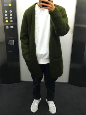 「BEAMS T（ビームスティー）のアイテム」を使った、KEITAさん（メンズ・178cm）の冬コーディネート