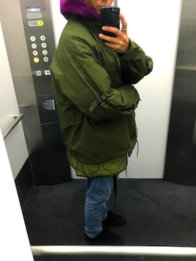 「FLAGSTUFF（フラグスタフ）のアイテム（ジャケット/アウター）」を使った、KEITAさん（メンズ・178cm）の冬コーディネート