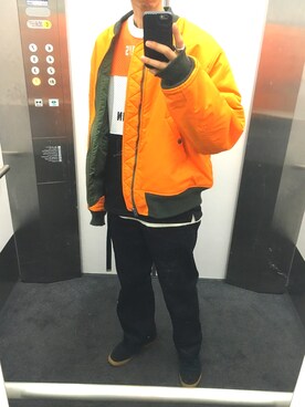 「UNUSED（アンユーズド）のアイテム（ジャケット/アウター）」を使った、KEITAさん（メンズ・178cm）の春コーディネート