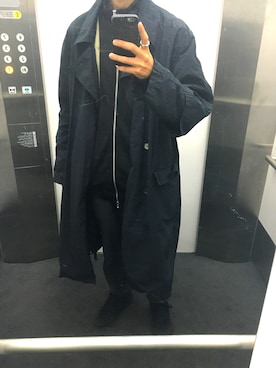 「UNUSED」｜「アイテム（ブルゾン）」を使った、KEITAさん（メンズ・178cm）の春コーディネート