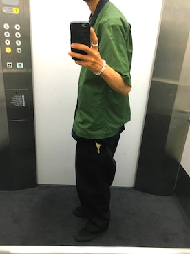 「BEAMS（ビームス）のアイテム（シャツ/ブラウス）」を使った、KEITAさん（メンズ・178cm）の春コーディネート