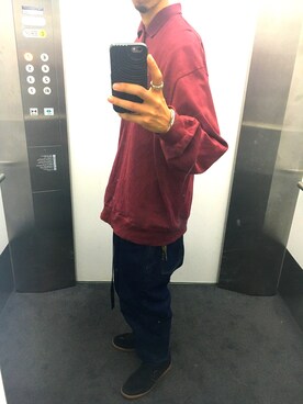 「アイテム（ポロシャツ）」を使った、KEITAさん（メンズ・178cm）の秋コーディネート