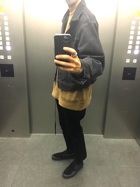 「UNUSED（アンユーズド）のアイテム（ジャケット/アウター）」を使った、KEITAさん（メンズ・178cm）の秋コーディネート