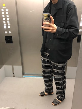 「BEAMS（ビームス）のアイテム（シャツ/ブラウス）」を使った、KEITAさん（メンズ・178cm）の春コーディネート