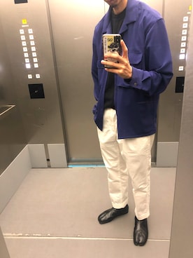 「BEAMS（ビームス）のアイテム（シャツ/ブラウス）」を使った、KEITAさん（メンズ・178cm）の夏コーディネート